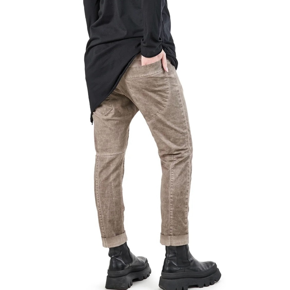 Studio B3 Tibble Pant Sz40/42 Large Drop Crotch Avant-Garde Slim Leg Lagenlook